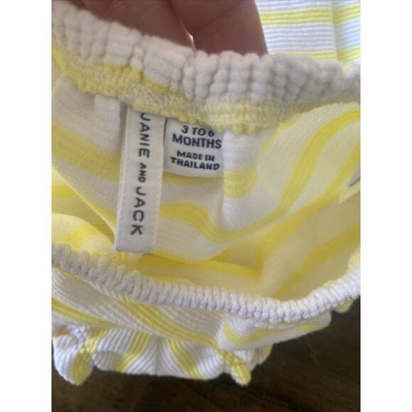 Janie and Jack 3-6 months Yellow Striped‎ Two Piece Set Summer - Picture 6 of 6